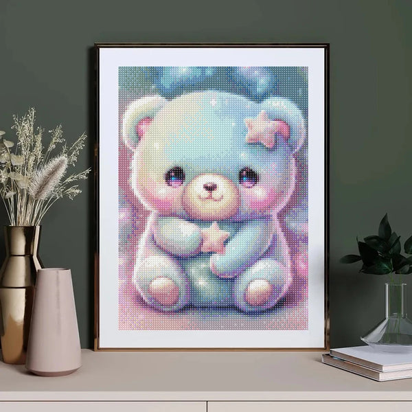 New Cute Little Bear Diamond Painting Art Picture Cartoon Animals Mosaic Cross Stitch Kit Full Diamond Embroidery Home