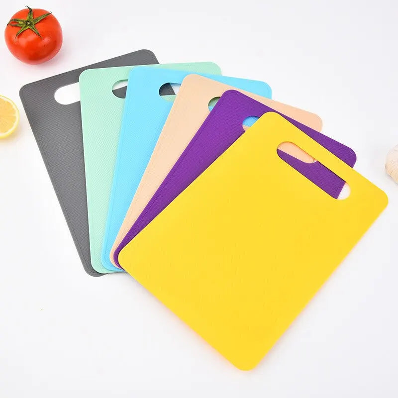 1pc Plastic Chopping Board Kitchen Tools Multicolor Easy Clean Nonslip Plastic Food Cutting Block Mat Tool Kitchen Cook Supplies