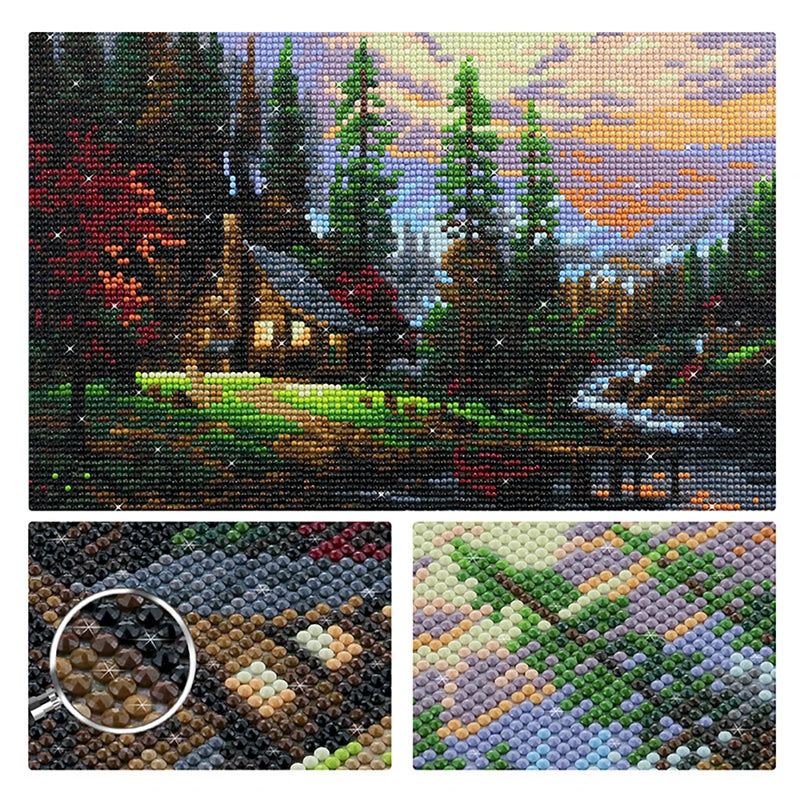 5D Diy Diamond Painting City Pixel Art Picture Full Diamond Mosaic Embroidery Cross Stitch Kit Rhinestone Inlay Home Gift