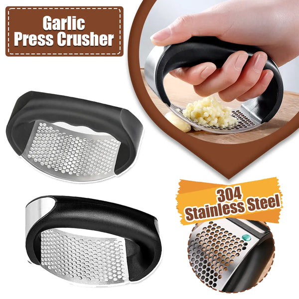 Stainless Steel Garlic Press Crusher Manual Garlic Mincer Chopping Garlic Tool Fruit Vegetable Tools Kitchen Gadget Accessories