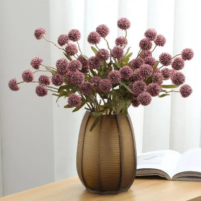 5 Heads Artificial Flower Dandelion Flower Ball DIY Home Wedding Decoration Bouquet Silk Fake Flowers  Valentines Day Decor