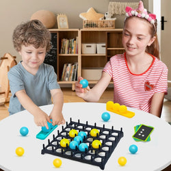 Kids Ball Bouncing Game Parent-child Interaction Board Game Jumping Connect Ball Toddler Toss Ball Game Fun Party Game